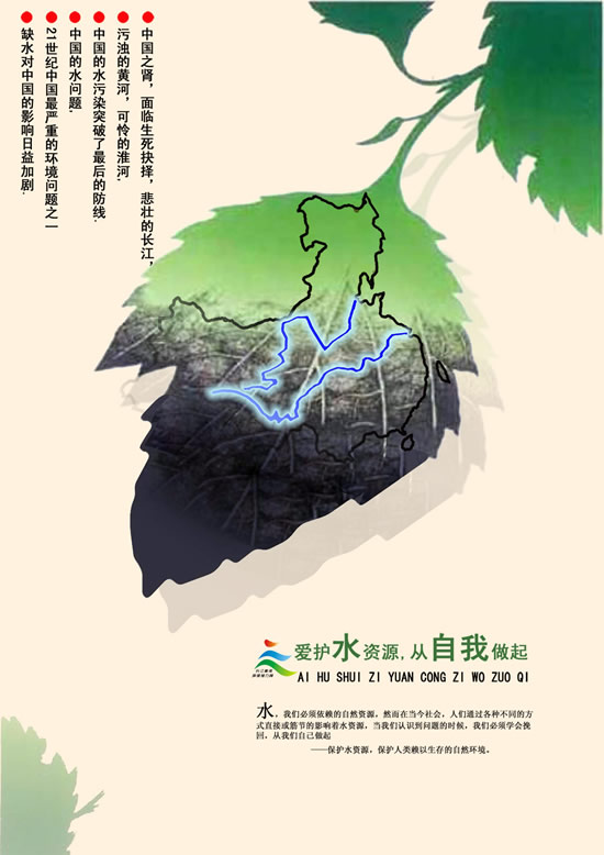 爱护水资源_平面广告