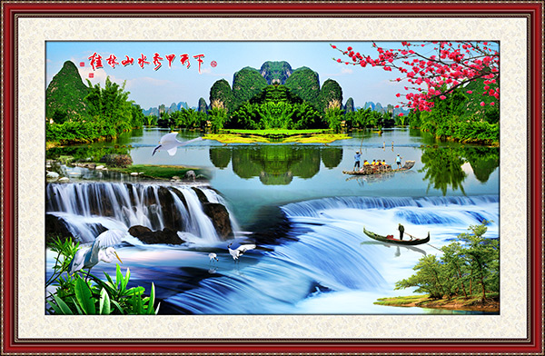 桂林山水中堂画