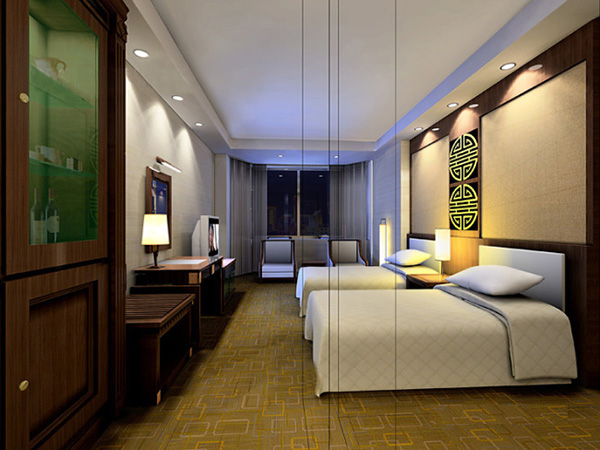 酒店卧房模型