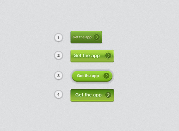绿色质感按钮
