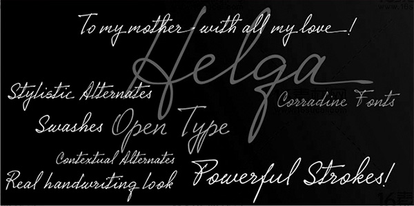 Helga英文字体
