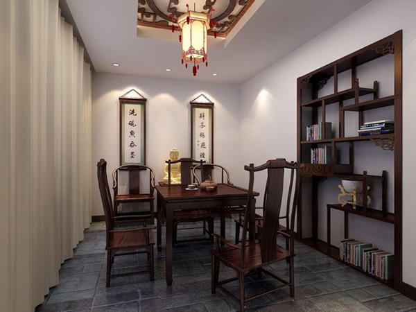 中式书房模型