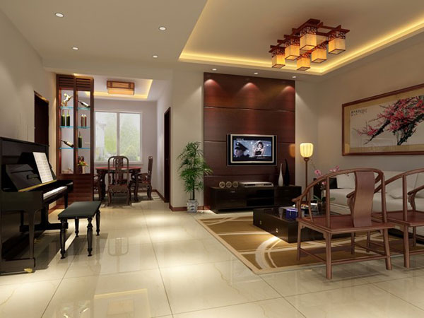 中式家具客厅模型