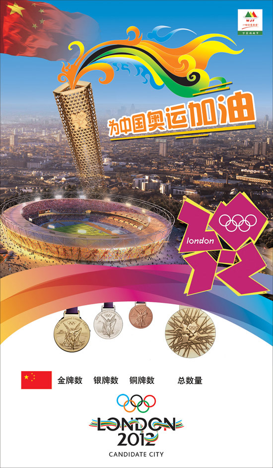伦敦奥运会奖牌榜_平面广告 - 素材中国_素材c