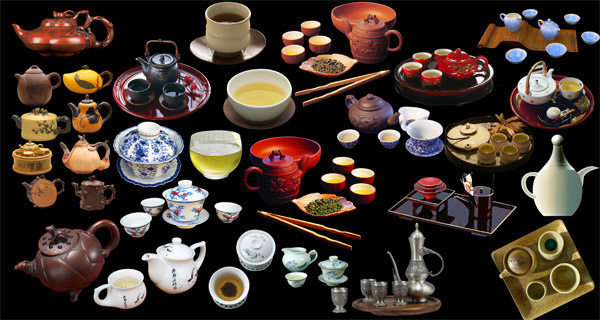各种古典茶具