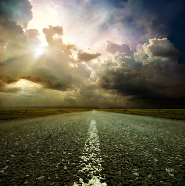 云彩与公路