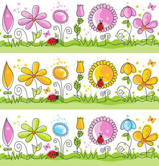 儿童彩绘花卉