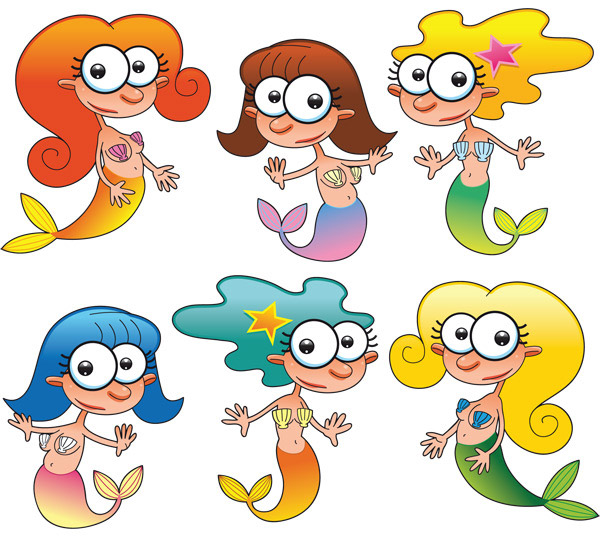 cartoon mermaids pictures