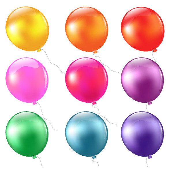 多款彩色气球