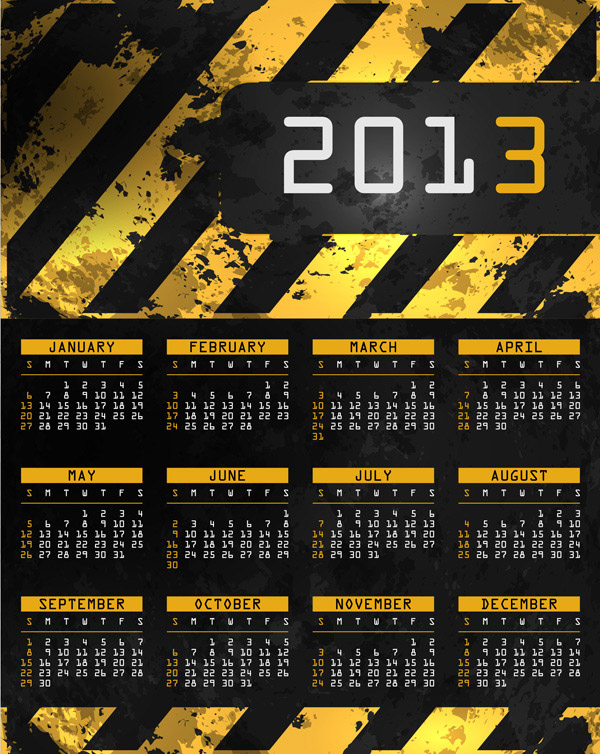 2013创意日历