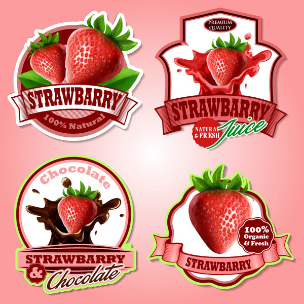 巧克力草莓标签