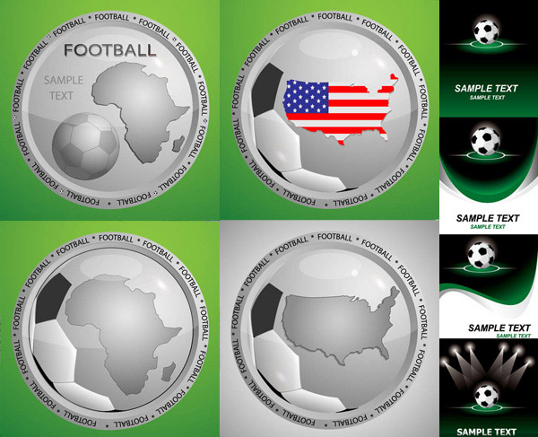 银色徽章与足球_矢量体育运动 - 素材中国_素材