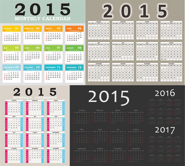 2015年月历