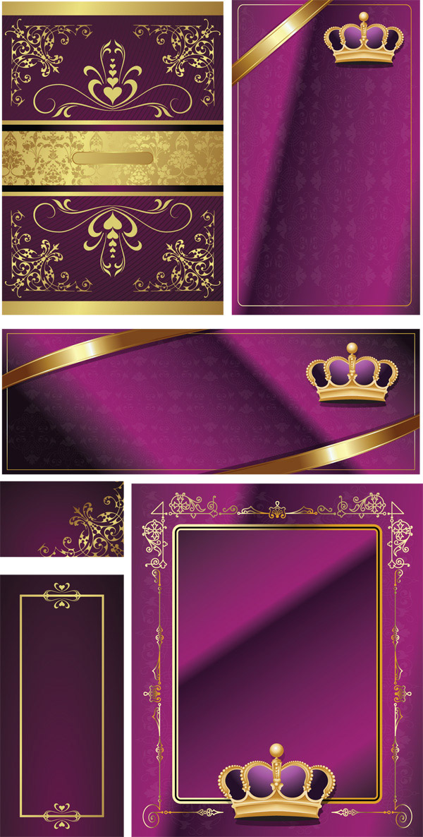 紫色邀请卡片