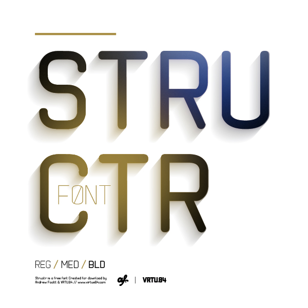 Structr英文字体