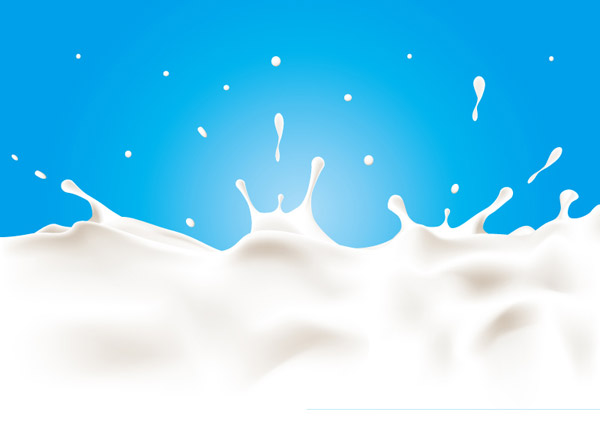 飞溅的牛奶背景
