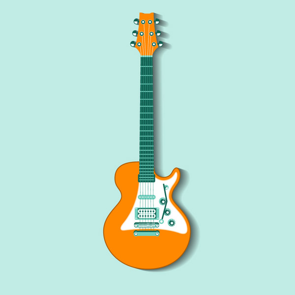 橘色吉他设计