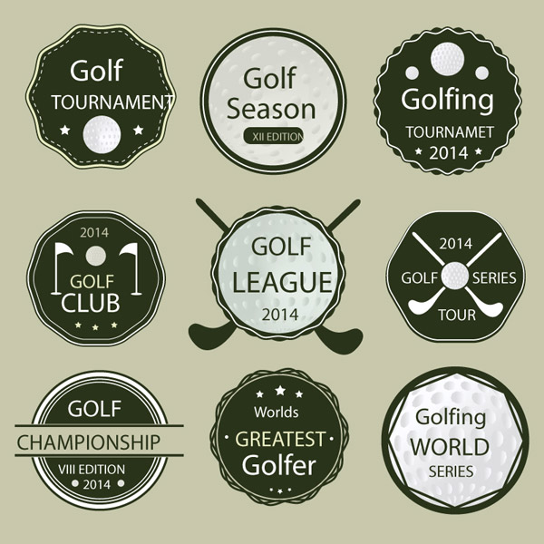 高尔夫运动标签