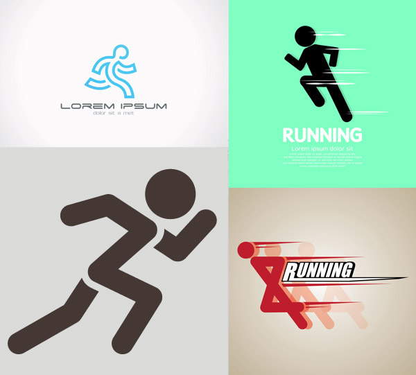 跑步logo,动感标志,运动员,体育运动,标志小人,eps 下载文件特别说明
