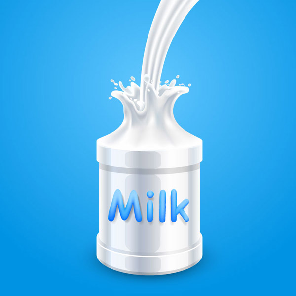 液态桶状牛奶