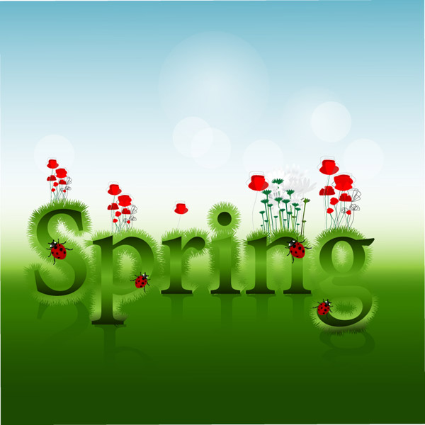春季Spring艺术字
