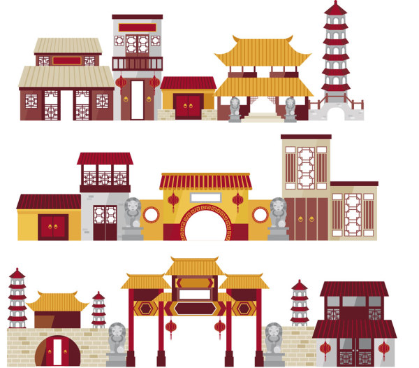 复古中国古建筑