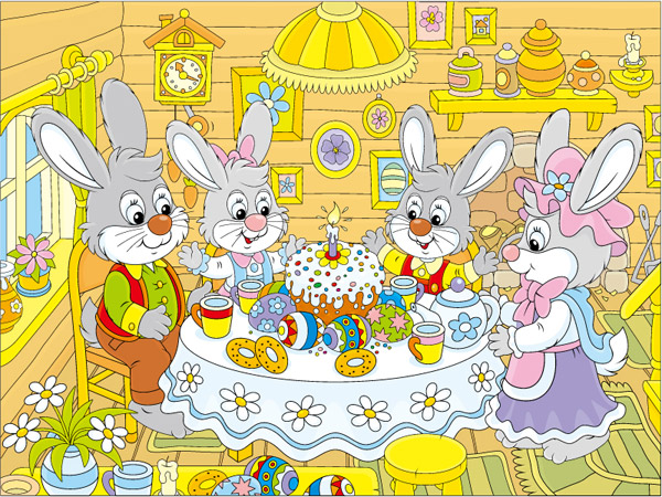 兔子之家插画