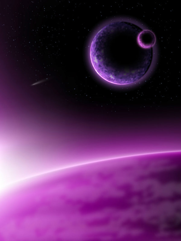 紫色星球背景