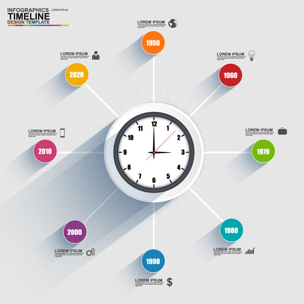 时间表商务信息图