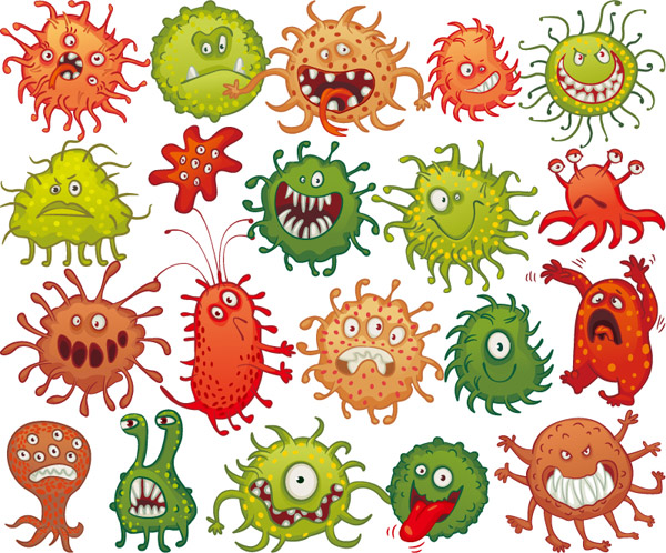卡通细菌设计