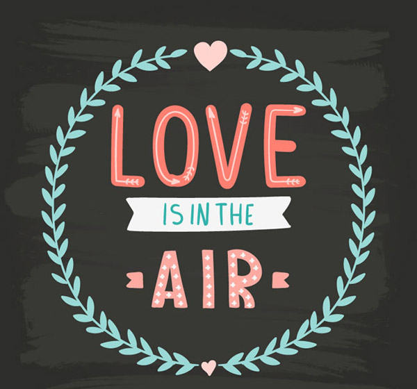 爱如空气艺术字