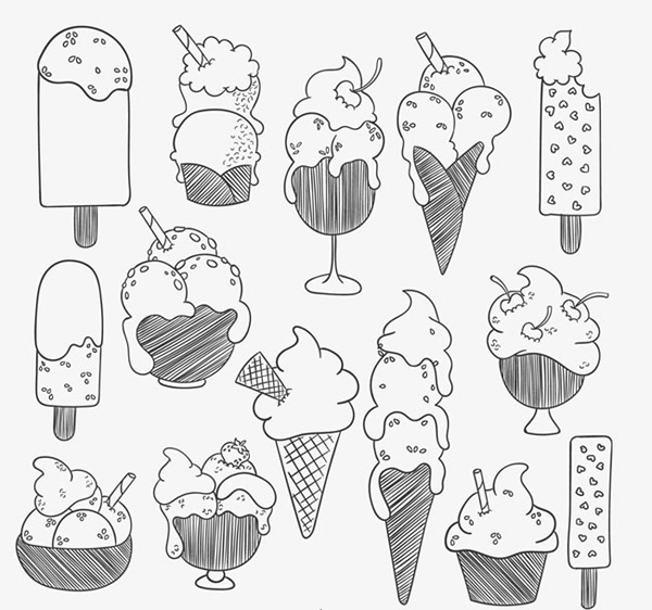 矢量美食所需点数:0点冰激凌雪糕设计矢量素材下载,雪糕,冰棍,冰淇淋