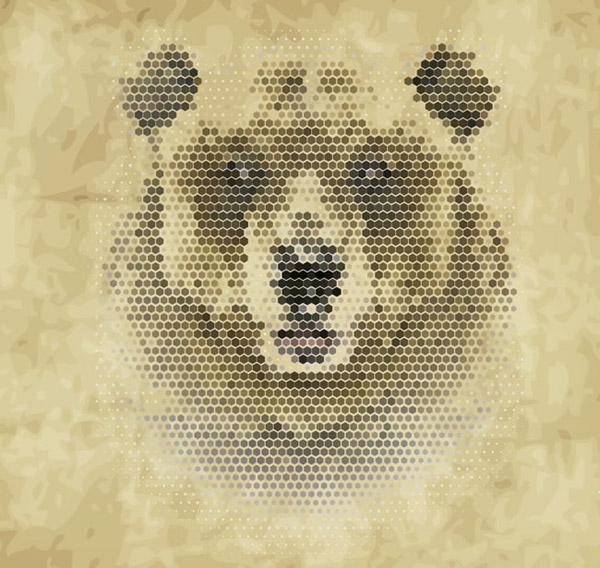 棕熊像素头像