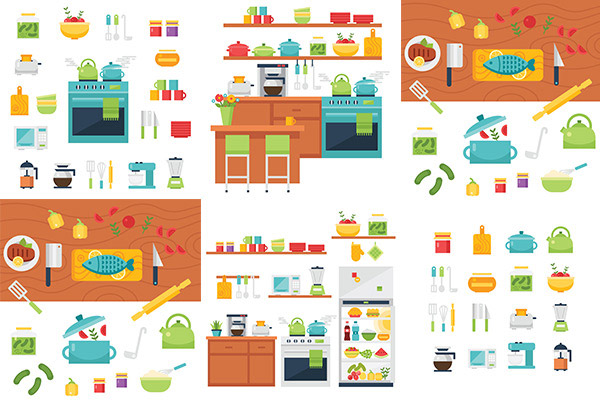 厨房生活用品图标