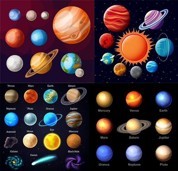 水星,金星,地球,火星,木星,土星,天王星,海王星,冥王星,星系,九大行星
