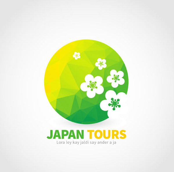 日本樱花旅行标志