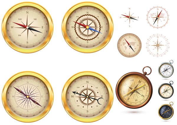 航海指南针矢量