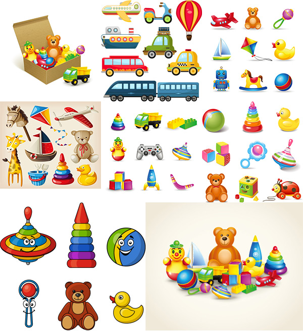 小熊,小鸭子,游戏机,布娃娃,玩具产品,货车,箱子,童车,儿童玩具,卡通
