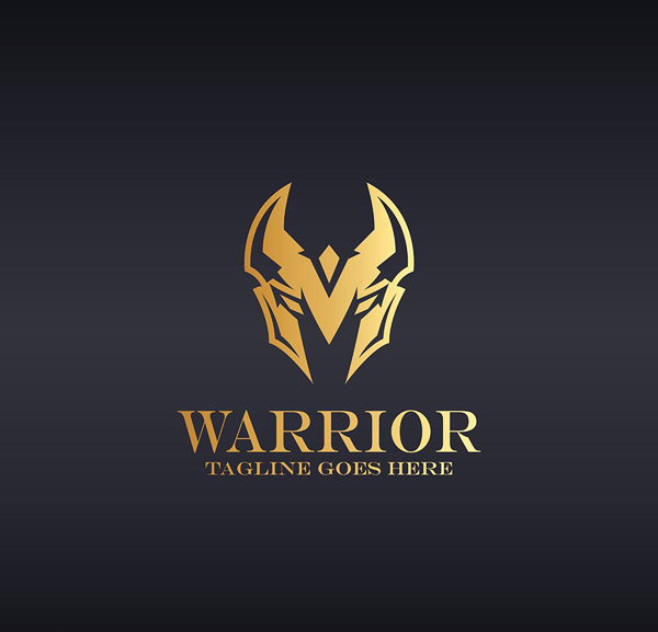 金色战士logo
