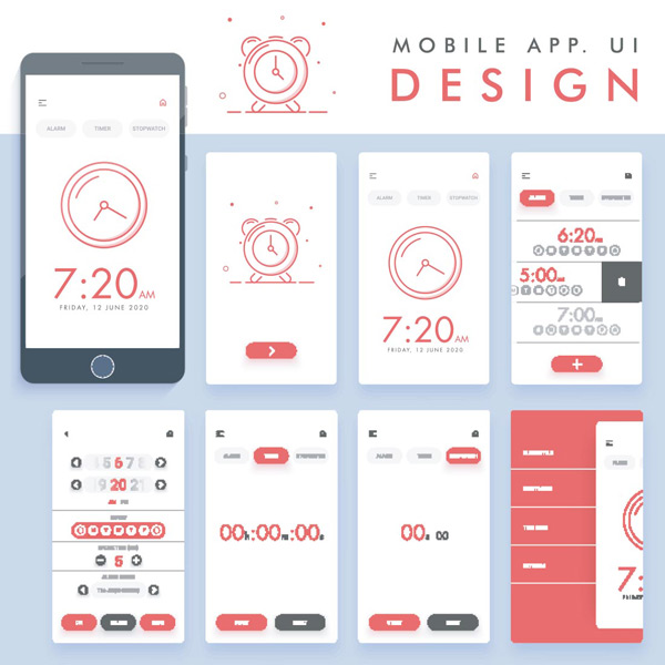 �ֻ�UIʱ�ӽ���