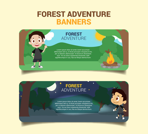 森林野营banner
