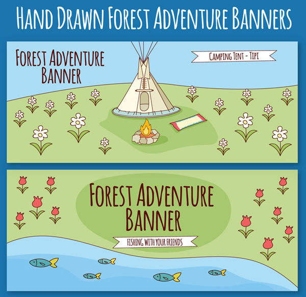 森林探险banner