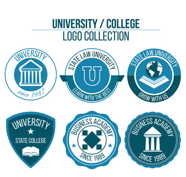 蓝色大学标志