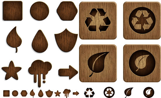 木质纹理标签