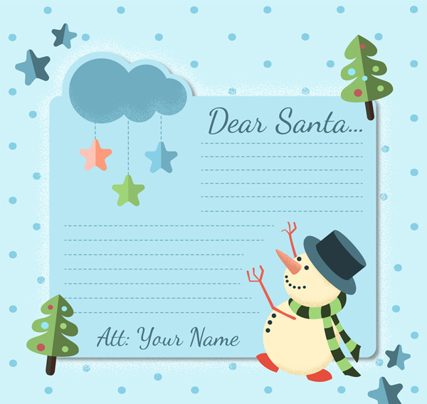 雪人圣诞节信纸