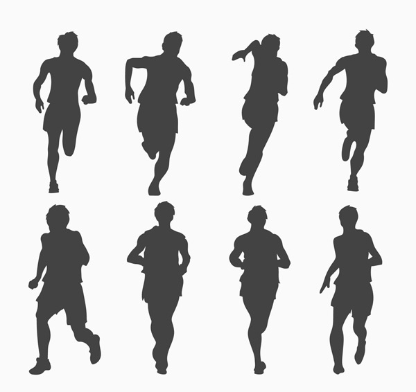 点 关键词: 8款动感赛跑人物剪影矢量素材,男子,赛跑,跑步,人物,剪影
