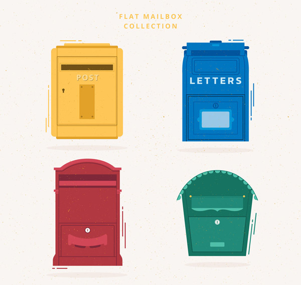 4款彩色邮筒