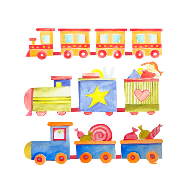 玩具小火车矢量
