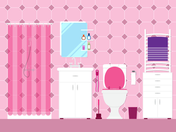 粉色浴室设计