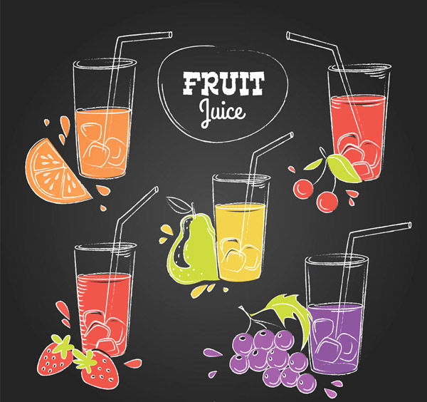 水果和杯装果汁